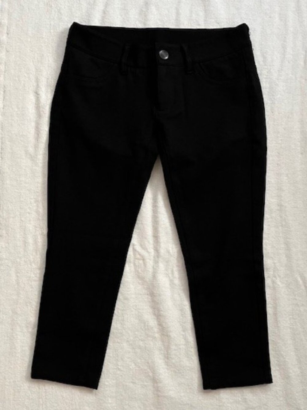 London Jean Victoria's Secret Black Knit Capri Skinny Pants Size 0